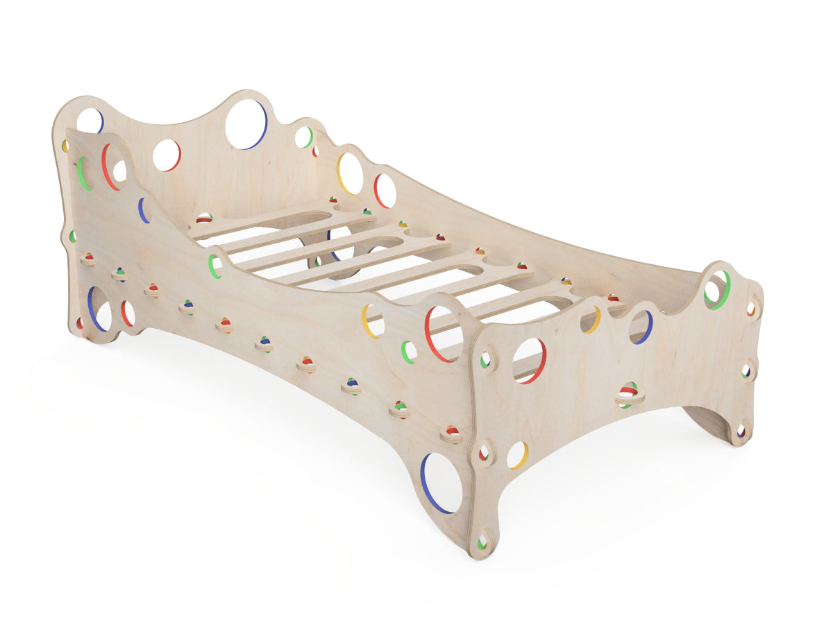 Kids Bed "Bubble Gum" CNC DXF file design overview