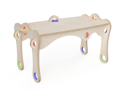 Kids Bench "Bubble Gum" CNC DXF file design overview