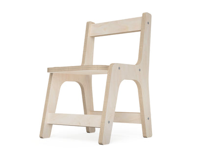 Kids Chair DXF file DXF file rendered from angled view for CNC cutting