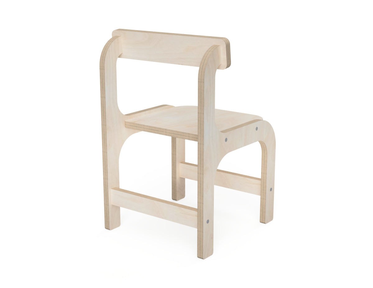 Detailed DXF drawing of kids chair dxf file for CNC router