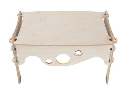 Detailed DXF drawing of kids desk "bubble gum" for CNC router