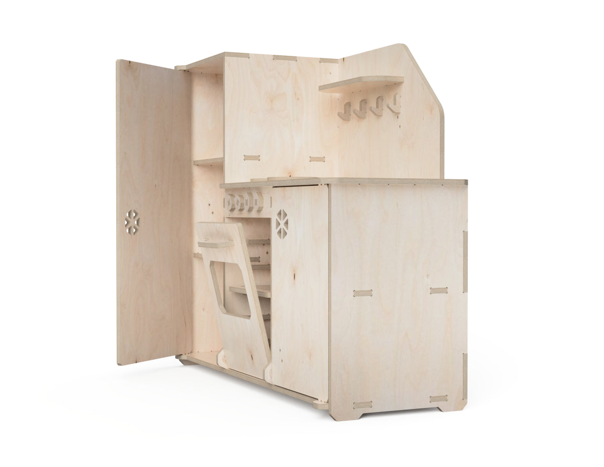 Detailed DXF drawing of kids kitchen set dxf file for CNC router