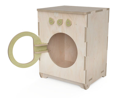 Kids kitchen washing machine DXF file CNC-ready design showing joints and assembly features