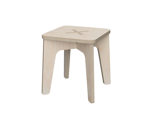 Kids Stool (Square) DXF file CNC DXF file design overview