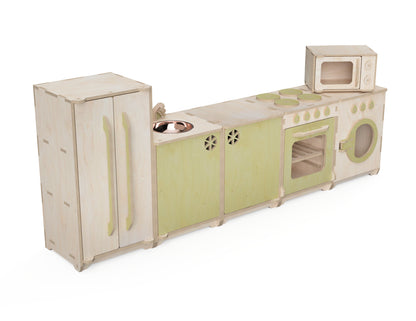 Kids Toy Kitchen Cabinet Set - DXF File Bundle CNC DXF file design overview