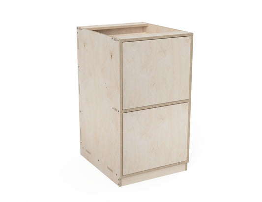 Kitchen Cabinet - 2-Drawers (Inset Door Cabinets) CNC DXF file design overview