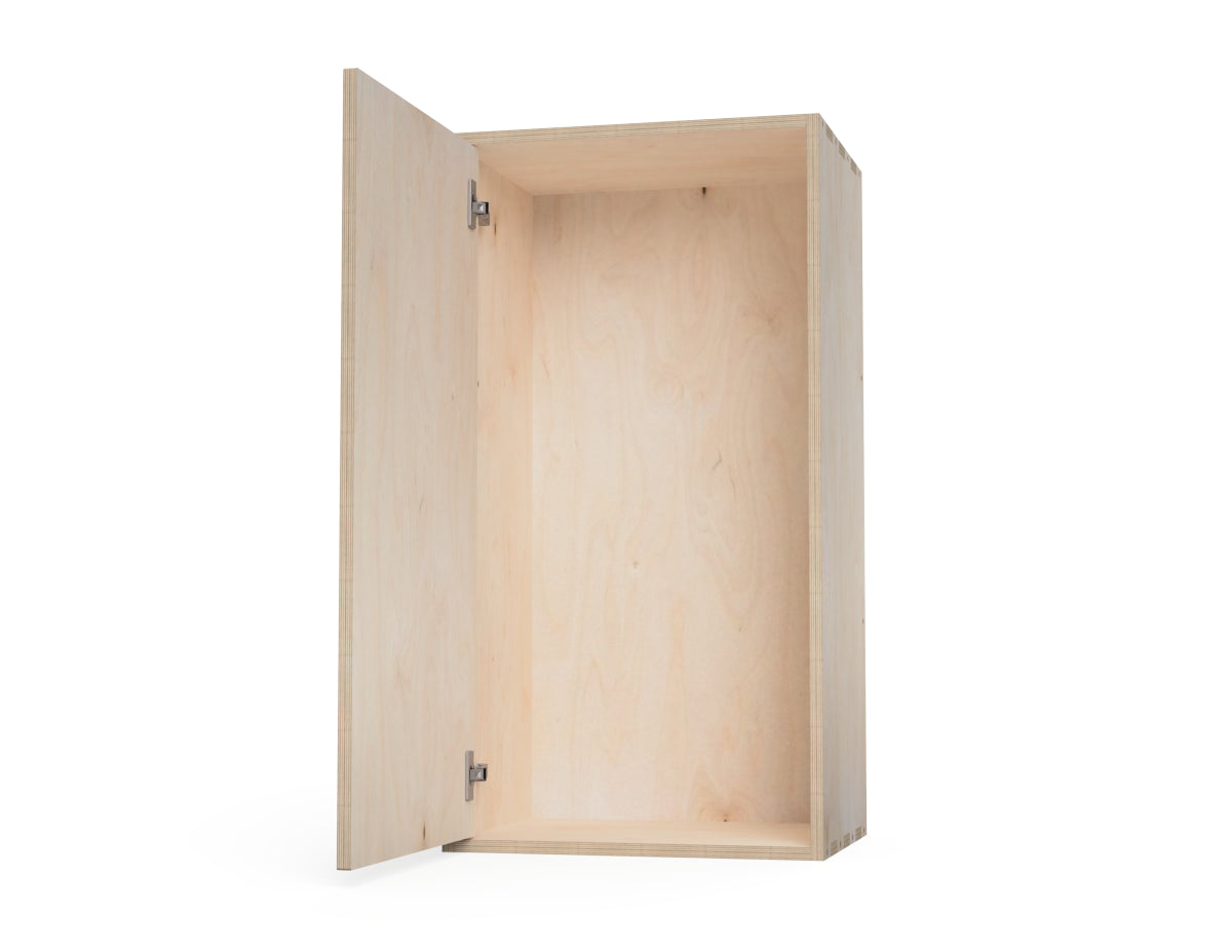Kitchen Wall Cabinet - Simple One Door Option (Inset Door Cabinets) CNC-ready design showing joints and assembly features