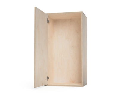 Kitchen Wall Cabinet - Simple One Door Option (Inset Door Cabinets) CNC-ready design showing joints and assembly features