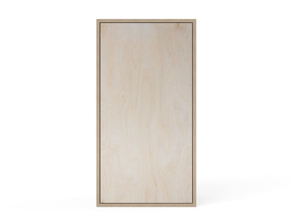 Kitchen Wall Cabinet - Simple One Door Option (Inset Door Cabinets) DXF file rendered from angled view for CNC cutting