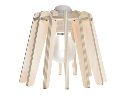 Lamp Shade "Traditional" Free DXF file rendered from angled view for CNC cutting