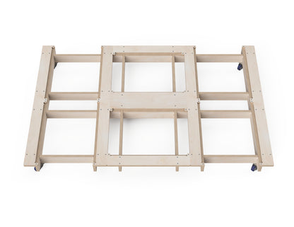 DIY mobile workbench base for Aribabox modular cabinets