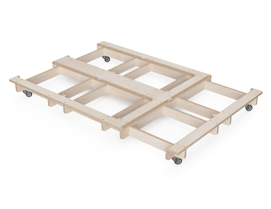 Mobile modular cabinet base 3x2 CNC plywood project