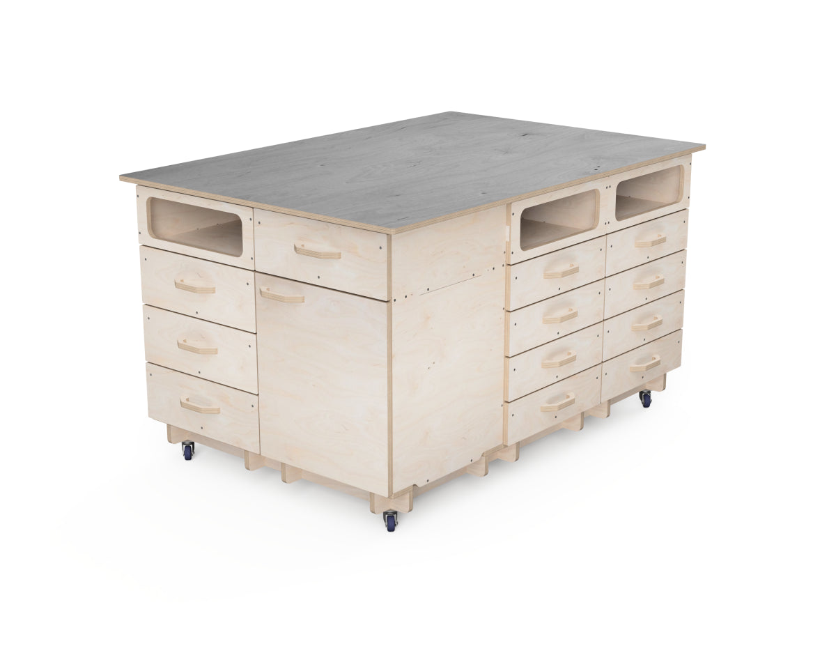 Aribabox modular cabinet system rolling base CNC project