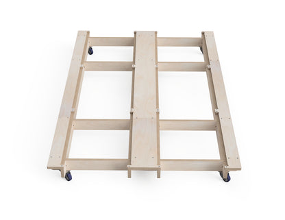 CNC plywood workbench base for modular cabinets