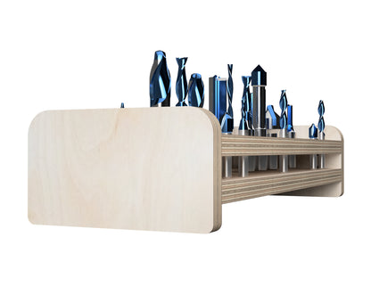 Large Router Bit Storage CNC-ready design showing joints and assembly features