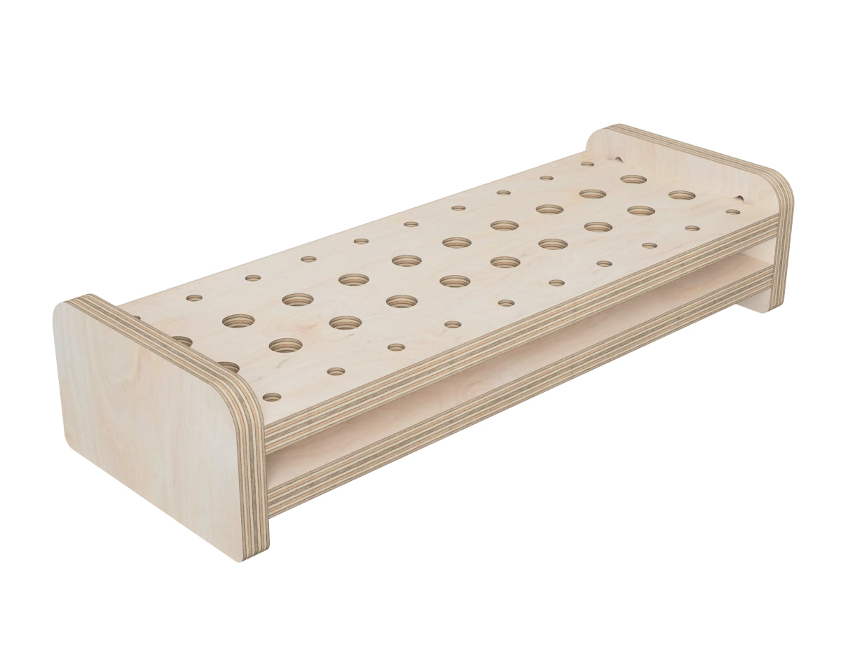 Detailed DXF drawing of large router bit storage for CNC router