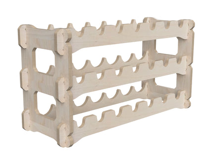 Detailed DXF drawing of stackable wine rack dxf file for CNC router