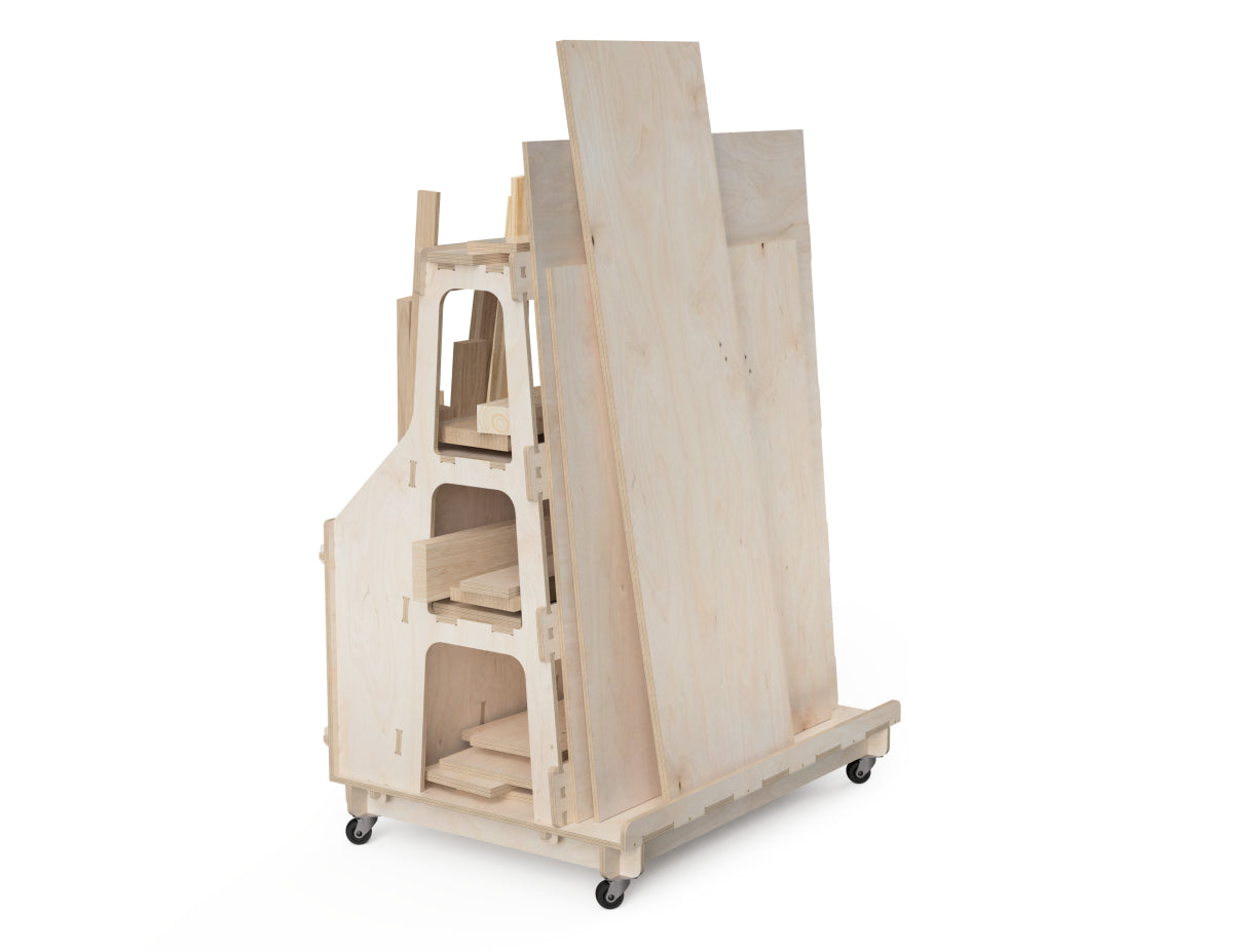Material Storage Stand - Universal DXF files CNC DXF file design overview