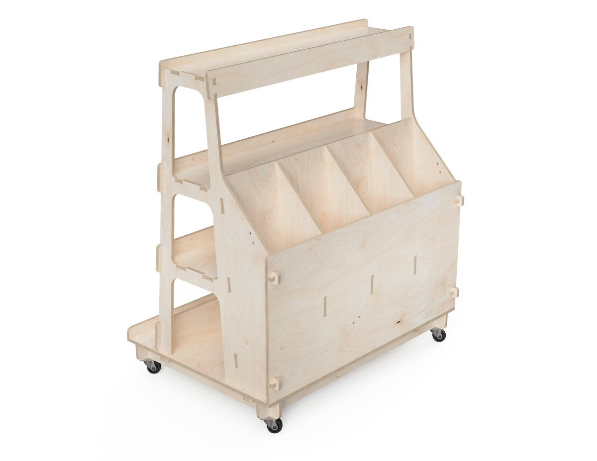 Detailed DXF drawing of material storage stand - universal dxf files for CNC router