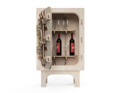 Detailed DXF drawing of bar cabinet - submarine for CNC router