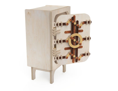 Bar Cabinet - Submarine CNC-ready design showing joints and assembly features