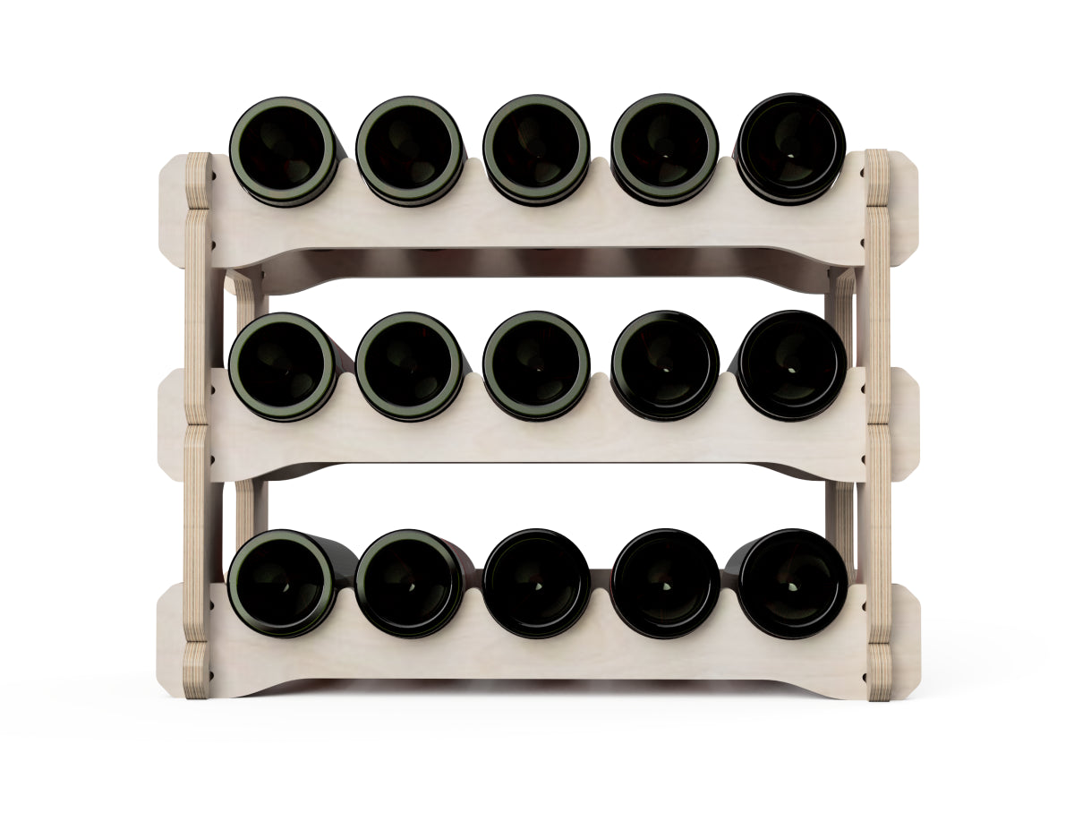 Detailed DXF drawing of stackable wine rack dxf file for CNC router
