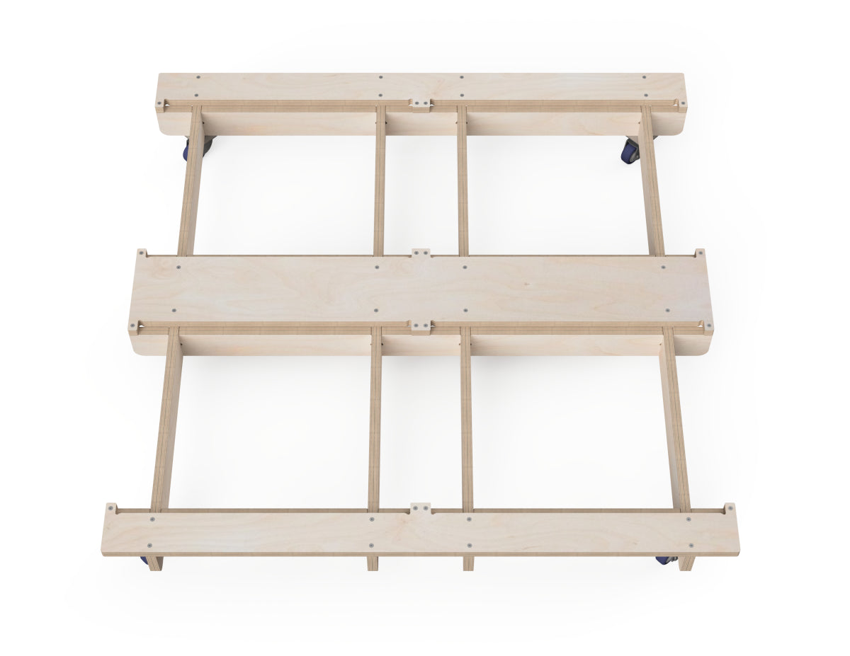 Mobile Modular Cabinet Base 2x2 - Layout 1 - DXF Files