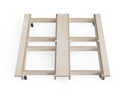 DIY mobile workbench cabinet base for CNC routers