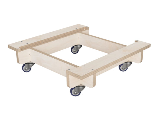 Mobile modular cabinet base 1x1 CNC plywood project