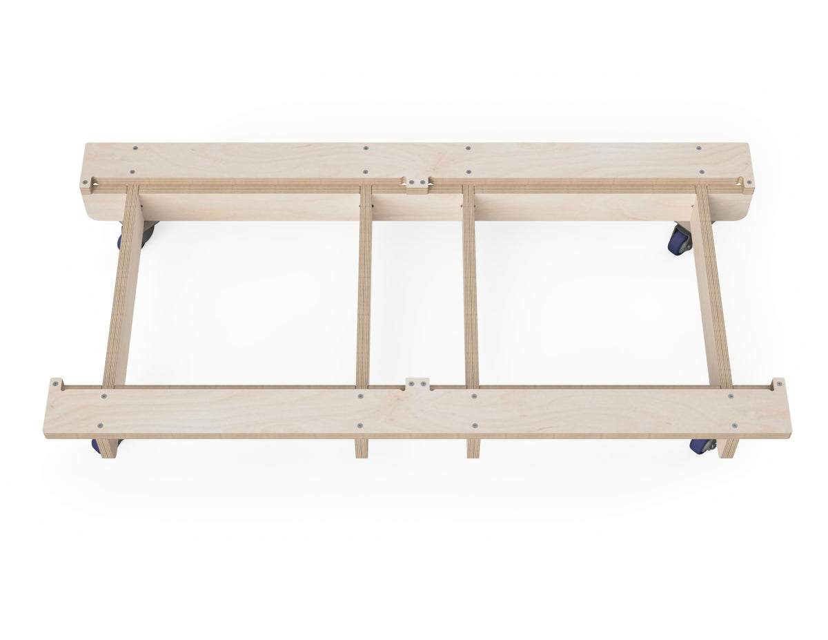Modular cabinet base frame 1x2 DXF CNC woodworking project