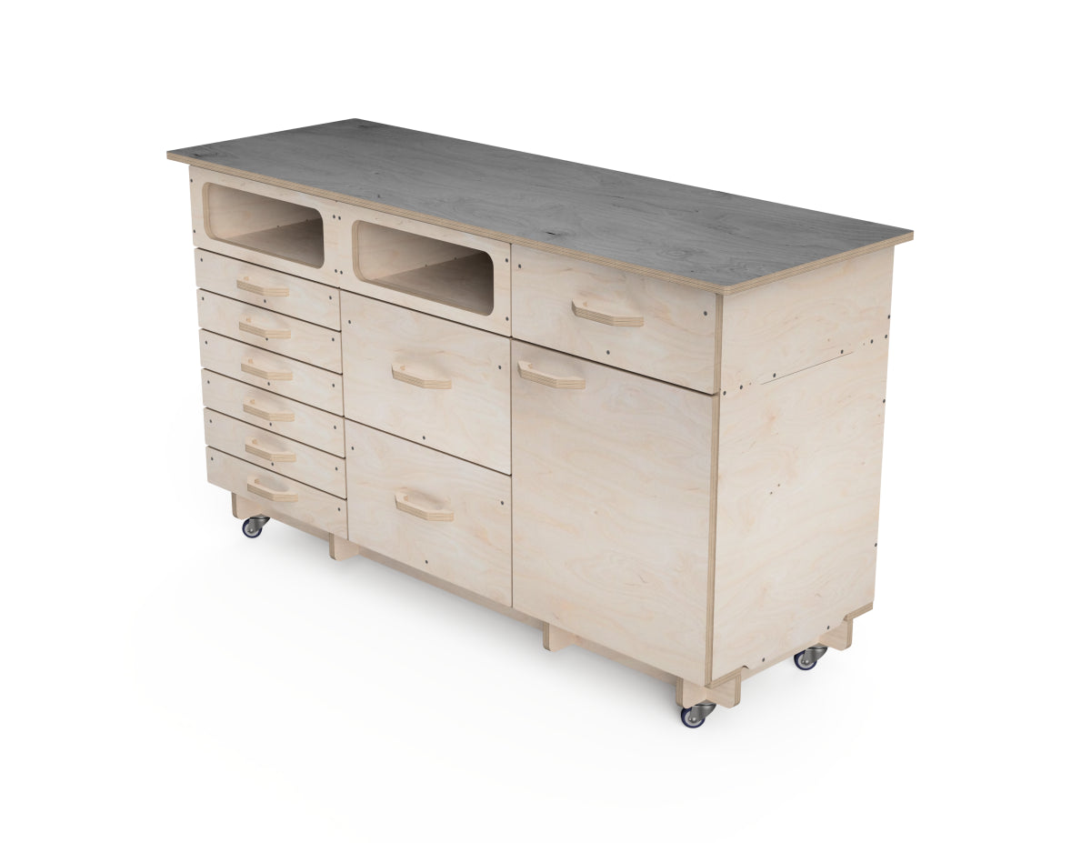 CNC router project mobile workshop cabinet 1x3