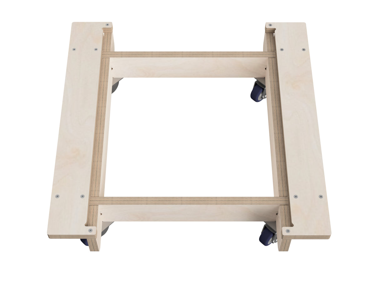 CNC router project mobile workshop cabinet base