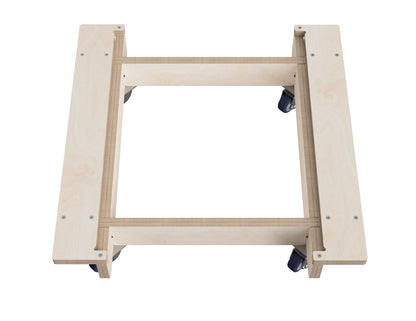 CNC router project mobile workshop cabinet base