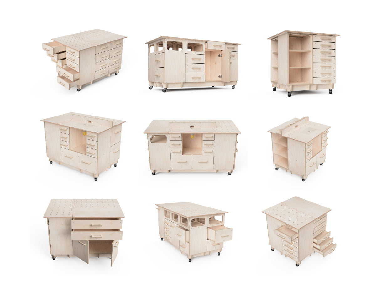 Modular Workbench Attachment DXF File Bundle
