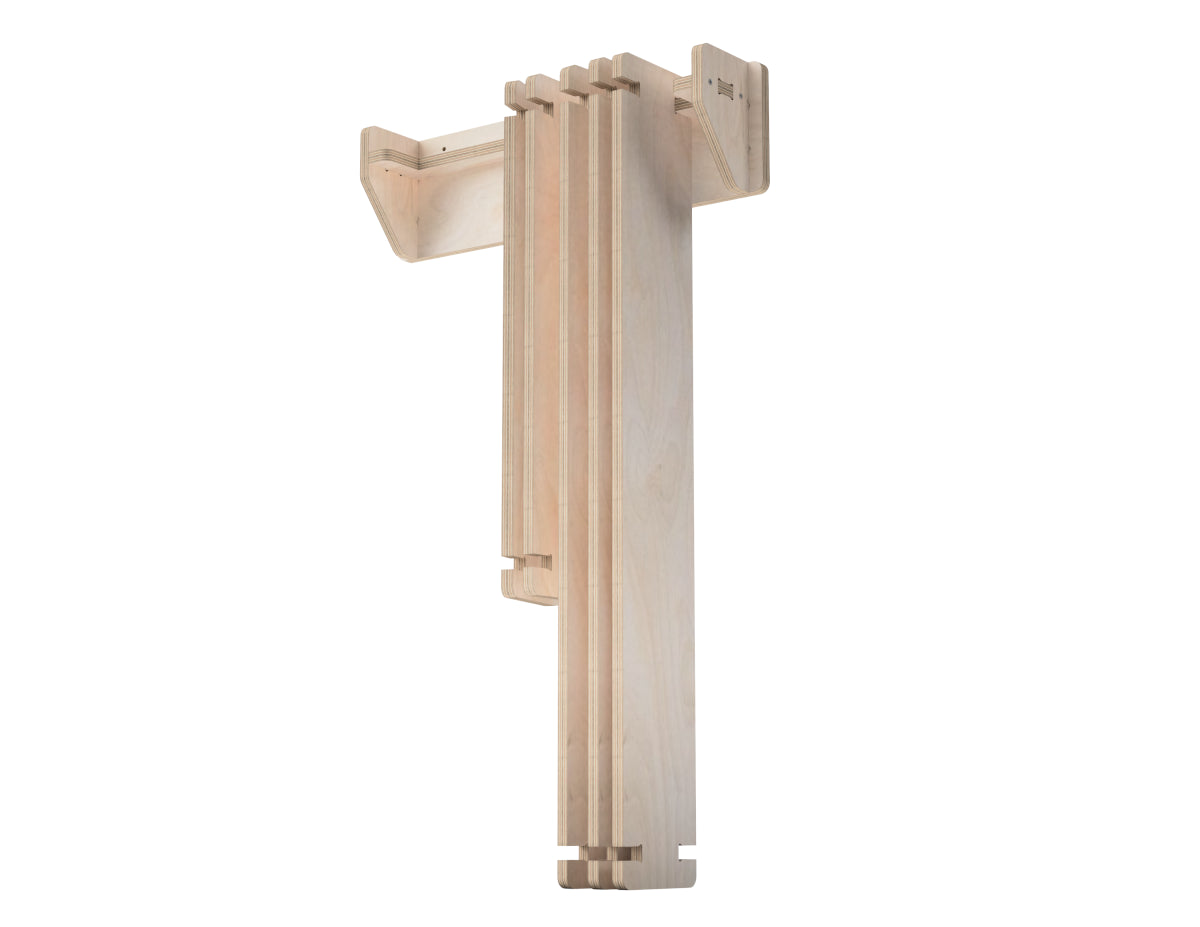 Free DXF template for building a plywood scrap tower