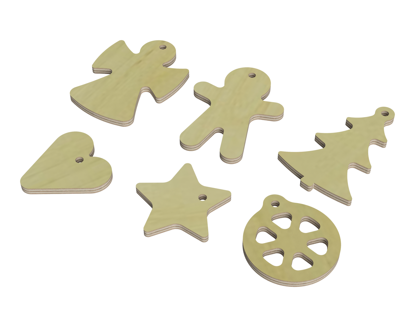 Christmas Tree Decorations DXF Files