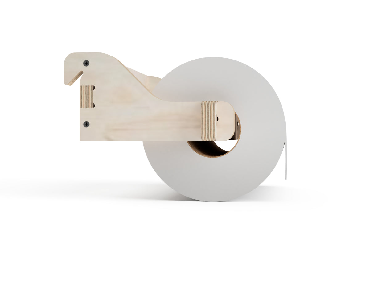Detailed DXF drawing of paper towel holder - french cleat attachment - for CNC router