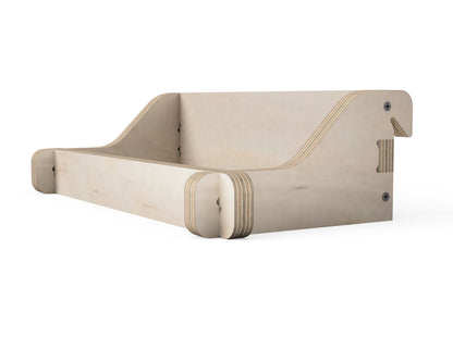 Paper Towel Holder - French Cleat Attachment - CNC-ready design showing joints and assembly features