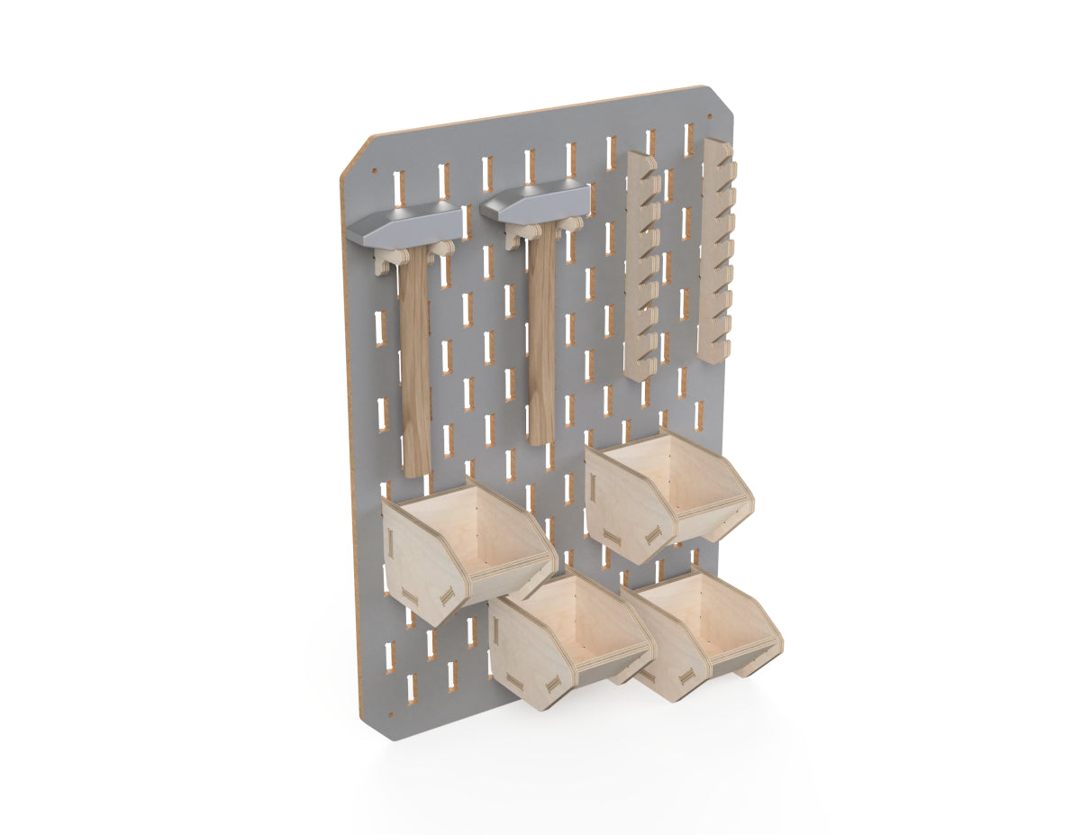 Detailed DXF drawing of pegboard dxf file for CNC router