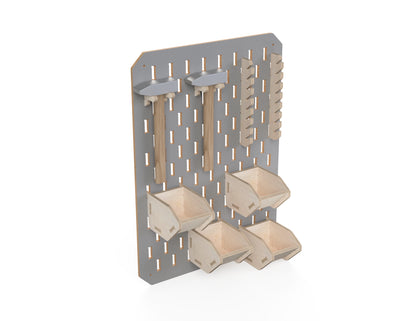 Detailed DXF drawing of pegboard dxf file for CNC router