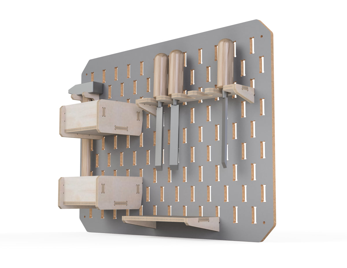 Pegboard Router Pegboard Workshop Storage DXF Files | CNC Router Project Plans – Aribabox