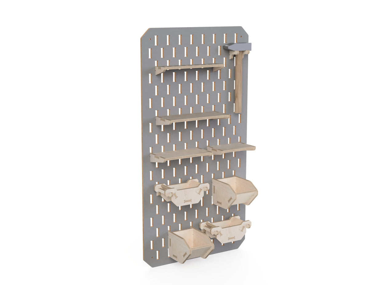 Detailed DXF drawing of pegboard dxf file for CNC router