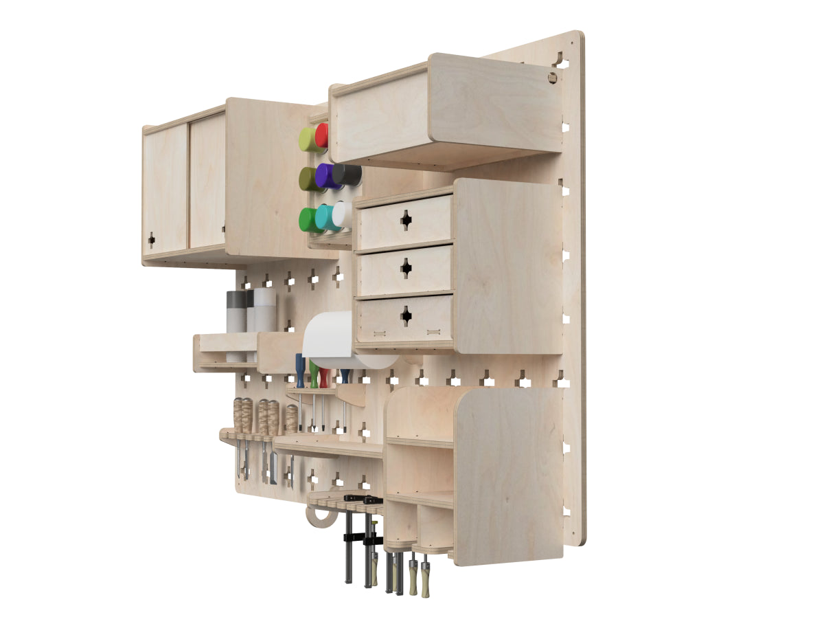 Pegboard Router Workshop Essentials DXF Bundle | CNC Router Files & Project Plans ...