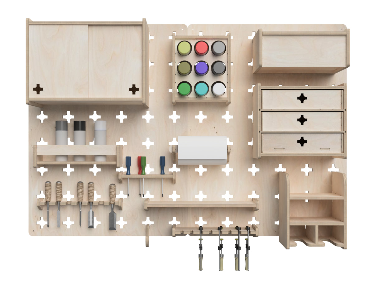 Pegboard Wall For Workshop DXF Files