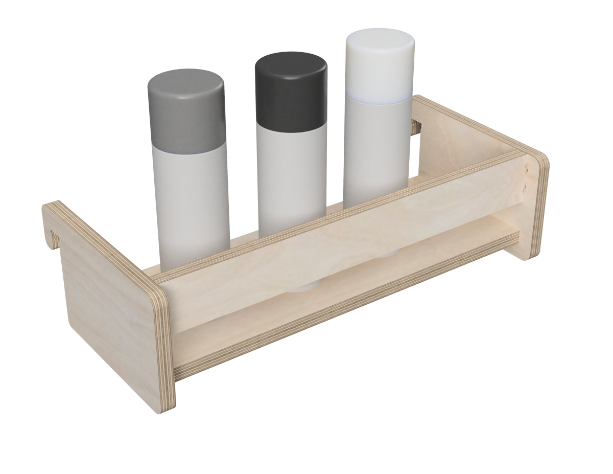 Pegboard Wall For Workshop DXF file rendered from angled view for CNC cutting - shelf attachment