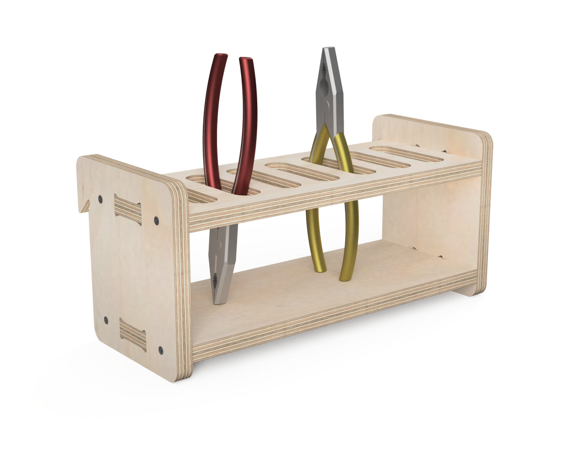 Plier Stand - French Cleat Attachment - CNC DXF file design overview