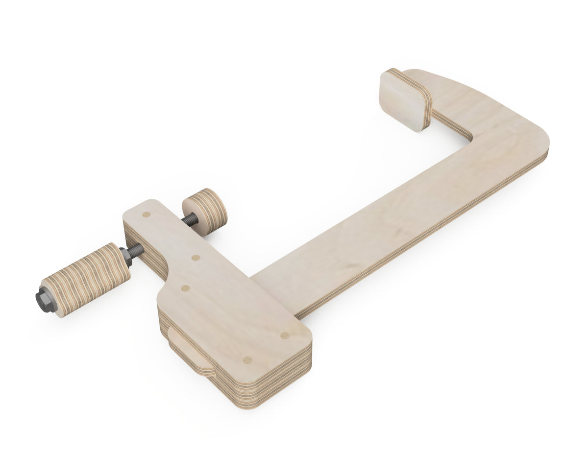 Plywood Clamps CNC-ready design showing joints and assembly features
