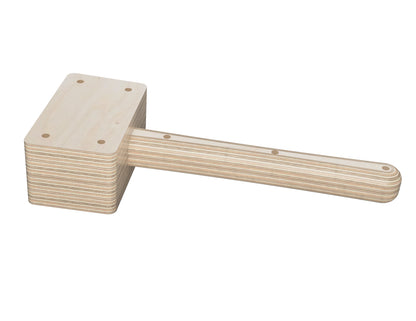 Plywood Mallet CNC-ready design showing joints and assembly features