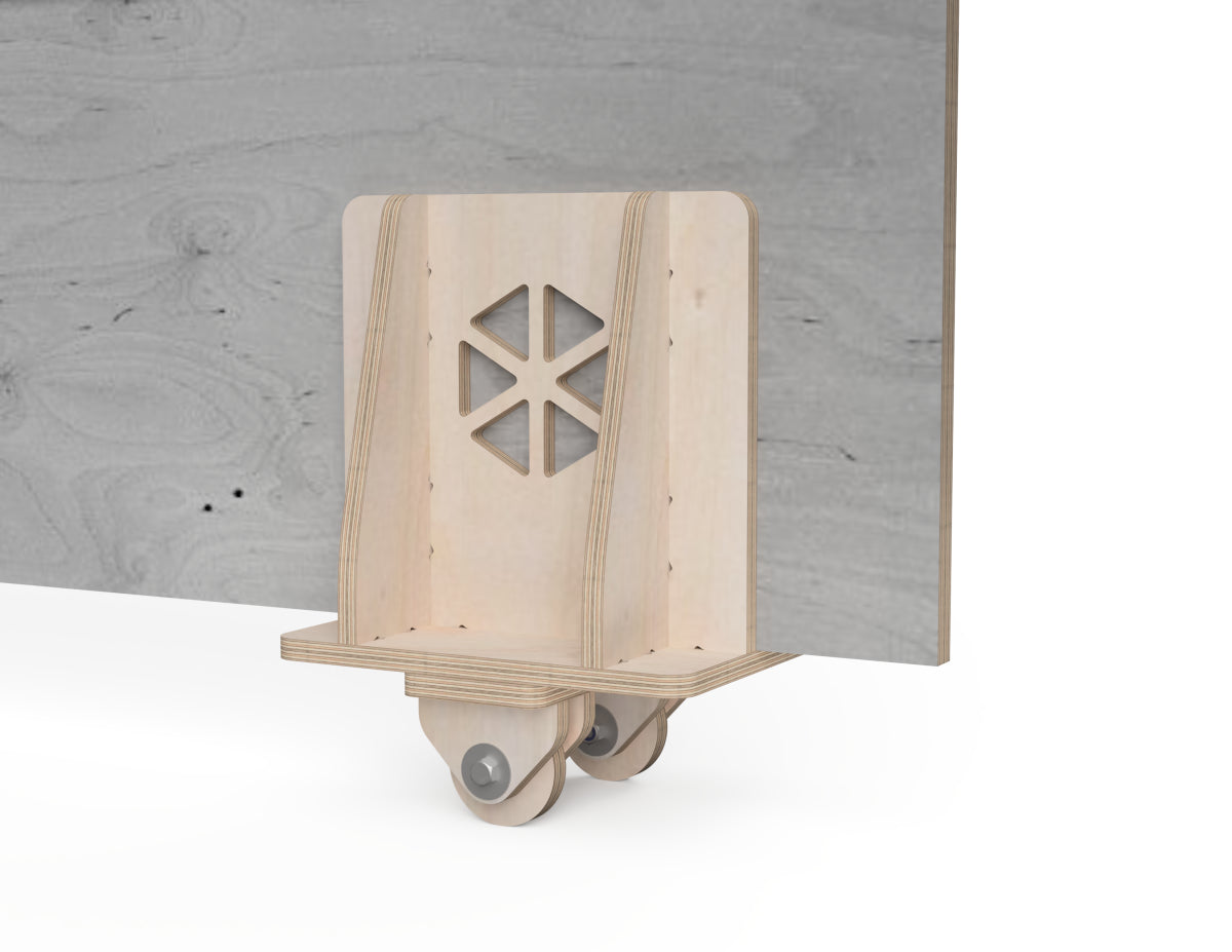 DIY plywood sheet dolly with free CNC DXF files