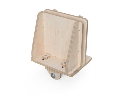 Sheet material transport cart made from plywood